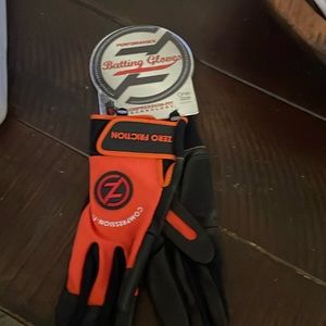 NWT Zero Friction Performance Batting Gloves- Youth